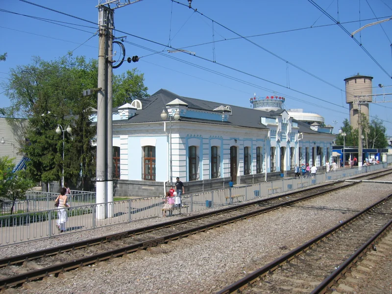 Железнодорожная станция Чехов в Московской области, архивный вид