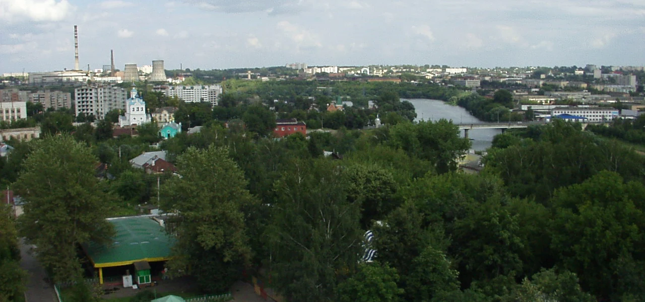 Орёл, архивный вид города с колеса обозрения