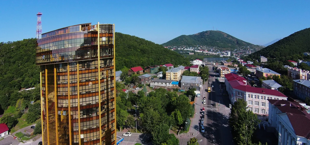 Центр Петропавловска-Камчатского, архивный городской вид
